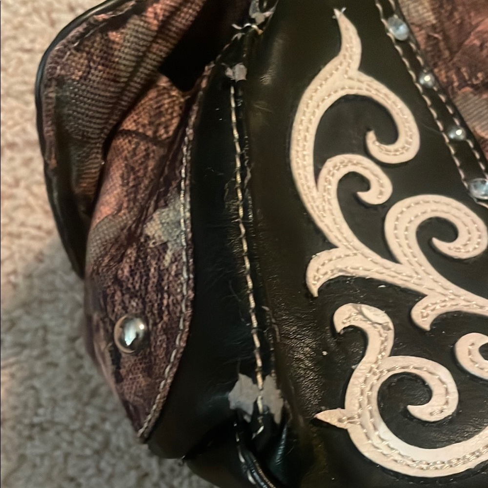 Camouflage Bling Embellished Women's Bag - Picture 2 of 12